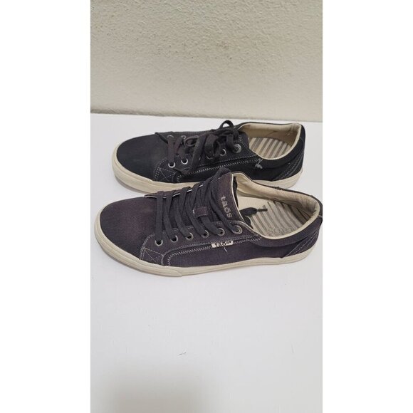 Taos Womens Canvas Lace-Up Sneakers Size 11 Black Casual Everyday - Picture 4 of 11